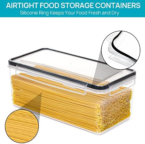 Vtopmart Pasta Storage Containers, 4 Pack, 3.2L Airtight Canisters - Image 4
