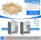 WelFurGeer Soft Close Pull Out Drawers for Kitchen Cabinets, 17" W x 21" D Pull Out Cabinet Organizer, Premium Birchwood Pull-Out Cabinet Drawers, Smooth Slide-Out Shelves for Kitchen Cabinets - Image 5