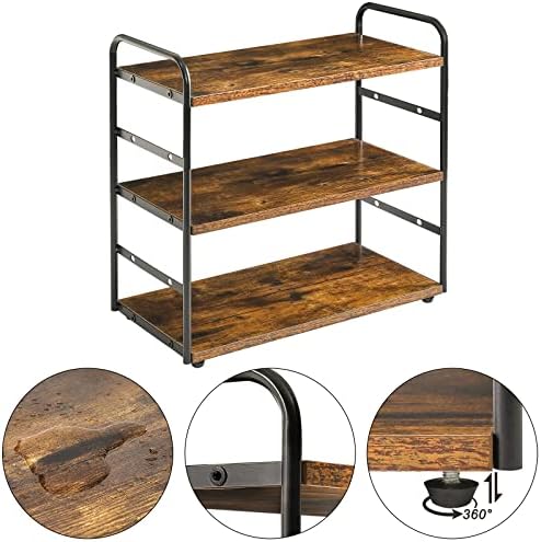 IBUYKE Kitchen Countertop Standing Storage Shelf,Set of 2,Brown TWJ001H-2 - Image 7