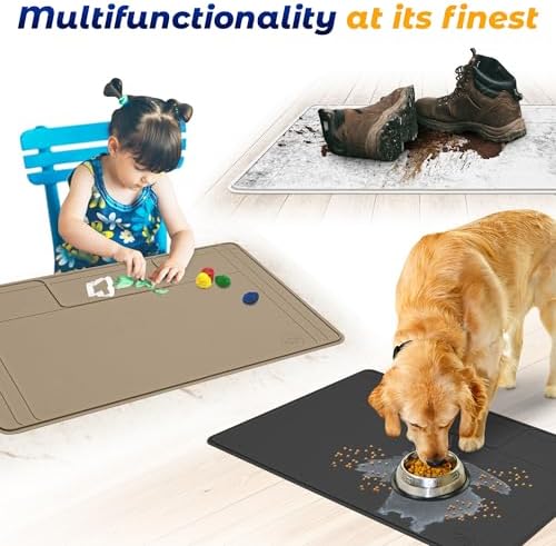 The Original Under Sink Mat - Silicone Waterproof mat, Trimmable, Easy to Clean, Kitchen cabinet liner, Under sink protector mats, Drip Tray with Lip - 34" x 22" or smaller - Image 4