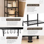 DALEMHOME Pot and Pan Organizer, 5 Tier Kitchen Rack - Image 3