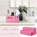 Honeydak Pink Rhinestone Hair Tool Holder for Dryer Curling Iron Combs - Image 6
