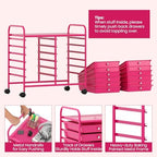 COSTWAY 12-Drawer Rolling Storage Cart, Utility Storage Organizer Cart - Image 6