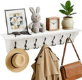Felibeaco 33" Coat Rack with Shelf Wall Mount, 7 Triple-Hooks,Pre-Assembled by TimeKeeperofWarmth