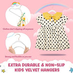 HOUSE DAY Velvet Kids Hangers 120 Pack, Premium Children Hangers for Closet - Image 3