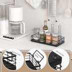 Toilet Paper Basket 2 Pack, 13 Inch Toilet Tank Basket with Handles, Black - Image 4