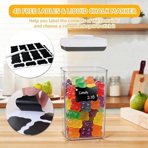 Pop Push Button Airtight Food Storage Containers 12 Pack - Image 5