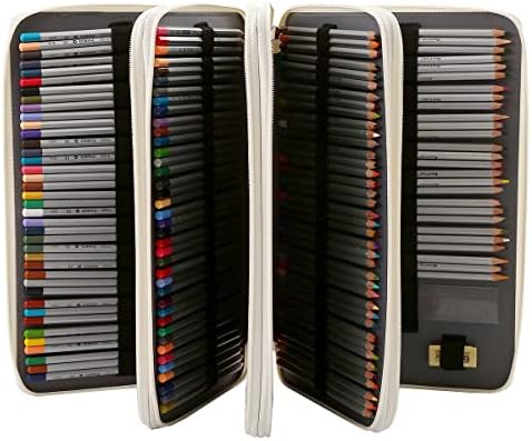 300 Slots Colored Pencil Case Organizer, 4 Layer Bag - Image 3