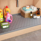 Winisok Waterproof Under Sink Mat 28" x 19", Silicone Mat, Black - Image 7