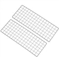 PATIKIL 31.5"x12" Wire Grid Panel, 2 Pack Board Photo Pictures Memo Display Grid Panels Hanging Organizer Wall Decorative Panel for Home Office Wedding, Black by PATIKIL