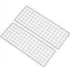 PATIKIL 31.5"x12" Wire Grid Panel, 2 Pack Board Photo Pictures Memo Display Grid Panels Hanging Organizer Wall Decorative Panel for Home Office Wedding, Black by PATIKIL