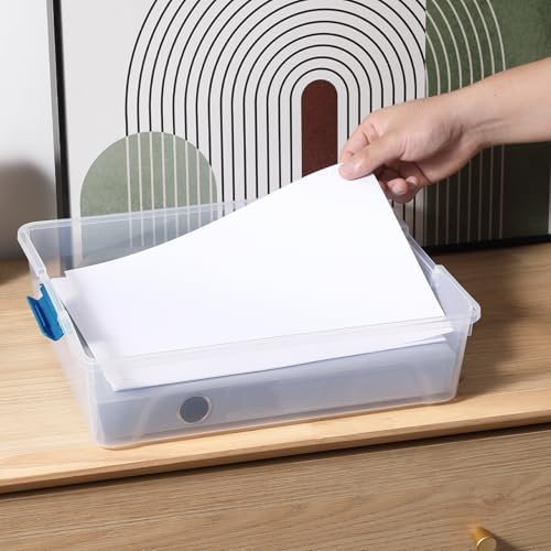 novelinks 10 Quart Clear Plastic Storage Containers with Lids (4 Pack) - Image 7