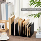 Suzile Metal Desktop File Organizer, 10 Compartment, Vertical File Sorter - Image 3