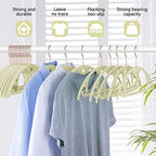 Velvet Hangers Felt Clothes Hangers 50 Pack Ivory - Image 2