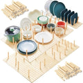 Kigley 12 Pcs Wooden Pegboard Drawer Organizer(21 Inch,Wood Color) by Kigley