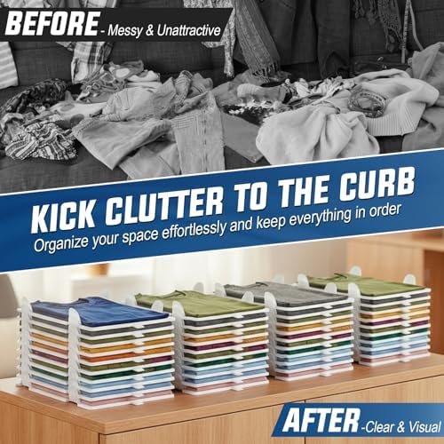 Accenter Tshirt Organize for Closet Storage,Shelves for Bedroom Storage - Image 3