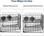 JKsmart 2-Tier Stackable Rack Organizer for Pantry, Adjustable Dispenser Holds Up to 88 Cans, Storage Holder for Various Ounces of Canned Drinks, Black, 3 Pack - Image 5