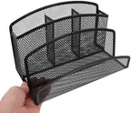 ARTIBETTER 2pcs Multi-functional Iron Mesh Desk Organizer for Efficient Filing and Desktop Storage Compact Mail Holder for Letters Receipts and Notebooks Sleek Office Supplies Organizer - Image 6