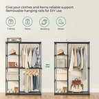 SONGMICS Portable Closet, Freestanding Closet Organizer, Clothes Rack - Image 4