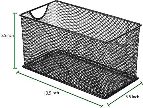 3 Pack Mesh Metal Storage Basket Organizer CD Storage Boxes - Image 2