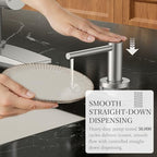 FORIOUS Soap Dispenser for Kitchen Sink, Brushed Nickel Stainless Steel - Image 3
