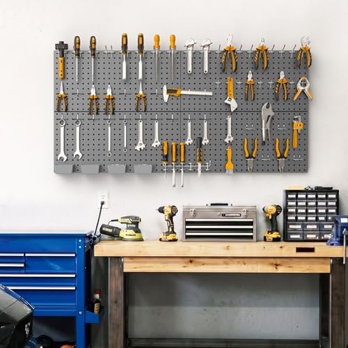 TORACK Garage Tools Organizer Boards Kit with Hooks, Black - Image 2