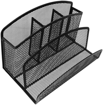 ARTIBETTER 3pcs Desktop File Folder Organizer Mesh Storage Rack File Sorter Office Decor - Image 4
