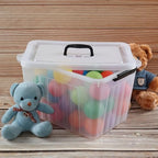 Farmoon 20 Quart Clear Latching Storage Bin, 4 Packs Lidded Storage Boxes - Image 4