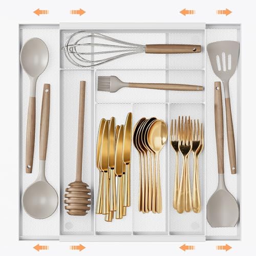 Sedegn Expandable Kitchen Utensil Organizer - 11.6" to 20" Adjustable by sedegnhome