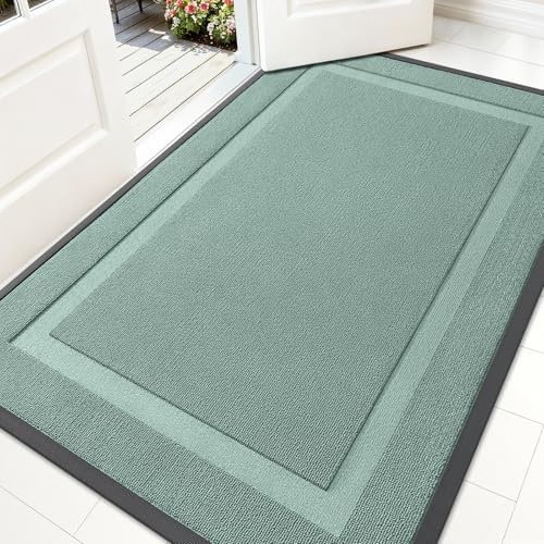 OLANLY Front Door Mat Outside 71x47, All-Season Heavy-Duty Rubber Doormat by OLANLY