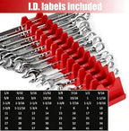 96 pcs Magnetic Modular Wrench Organizers for Tool Drawers - Wrench Rack with Metric&SAE Labels,Tool Storage Set Wrench Holder,Festival for Father and Boyfriend - Image 5