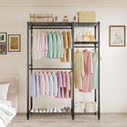 Garvee Heavy Duty Garment Rack, 3 Rods, Adjustable Shelves - Image 6