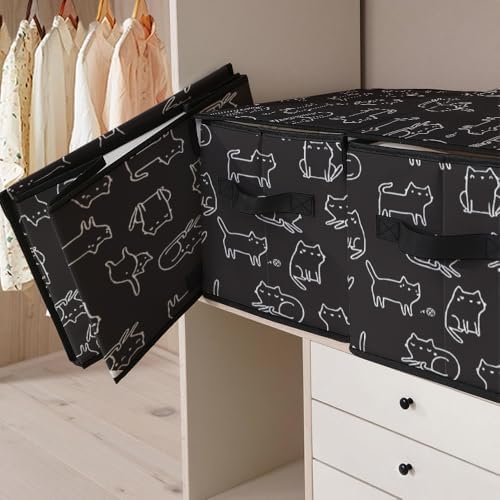 Stackable Clothes Storage Bins with Lids 3 Pack. - Image 5
