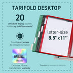 Tarifold Desktop Reference Display System, 20 Pockets, Expandable, Assorted - Image 2