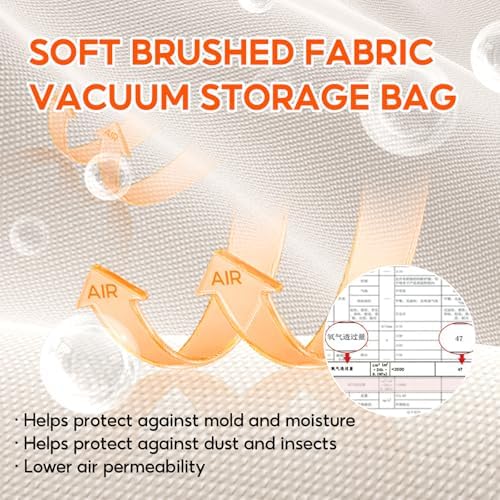 Storage Bags for Clothing - 14.8 Gal Space Saver Collapsible Vacuum Storage Boxes with Lids, Stackable Storage Bins, Large blanket Storage Bags for Comforter, Sweaters & Cashmere(2-Pack) - Image 5