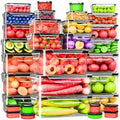 RockBerry 66 Pcs Food Storage Containers with Lids Airtight, Total 19075ML by RockBerry