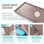 SIKADEER Waterproof Under Sink Mat 25" x 22" Silicone Mat Cabinet Protector - Image 5