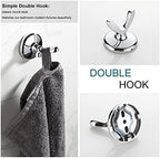 BGL Bathroom Hardware Set Chrome Adjustable Expandable Bath Towel Bars Bathroom Accessory Set Towel Racks 8-Pieces Wall Mount - Image 5