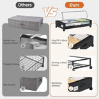 Somdot Under Bed Storage with Wheels, 2 Pack Under Bed Storage Containers - Image 6
