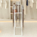 Metal Freestanding Belt Display Holder Organizer, Decorative Retail Store Double Sided Center Island Display Holder Tie Rack, Multifunctional Shawl Wallet and Scarves Rack Jewelry Organizer by Unknown