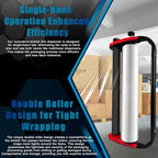 Ergonomic Stretch Film Dispenser - Reduces Operator Fatigue, Shrink wrap Handle for Warehousing, Logistics, Pallets, Commercial, and Home Use (18-in Dispenser for 18-in Stretch Film) - Image 3