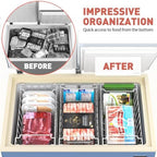Goovilla Freezer Organizer Bins for 5-7 Cu.FT Chest Freezer, 4 Pack White - Image 4