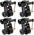 Black Rack Straps with J-Hook (4PK),1.5" x7.5' Ladder Rack Ratchet Straps, 2" Round Tube Mount, Perfect Ladder Rack Tie-Downs for Trailer Cargo Control by Towmax