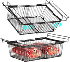 Hanging Freezer Organizer Bins for 5 to 20 Cu.Ft,Leak-Proof Bottom，2Pack by ANJUBAN