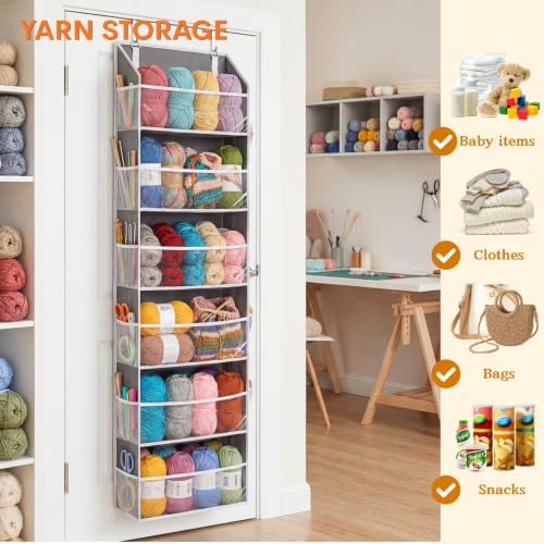 Ofiray-home 2 Pack Over Door Organizer with 6 Large Pockets - Image 6