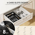 Yofidra Bamboo Silverware Organizer, 13.8 x 9.84 x 1.96 Inches Kitchen Utensil Drawer Organizer, Silverware Tray for Drawer with Fixed Slots for Spoons, Forks & Knives, Natural (Black) - Image 3