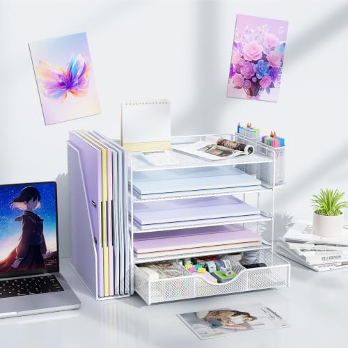 gianotter 5-Tier Desk Organizer with Drawers and File Holders - Image 6