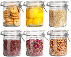 ComSaf 25 oz Glass Jars with Airtight Lids 6 Pack Pantry Coffee Canisters by ComSaf