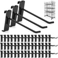 60 PCS Gridwall Hooks, 8 Inch Gridwall & Fixtures Hooks for Grid Wall Panels Accessory, Heavy Duty Display Hook for Wire Grid Wall Accessories Display Rack Hanging Storage (Black) by Froidesente