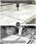 100% Natural Marble Tray for Home Decor, 12"x8" Marble Vanity Tray for Countertop Bathroom Kitchen Dresser, Stone Tray for Jewelry, Cosmetics, Lotion and Perfume - Image 6